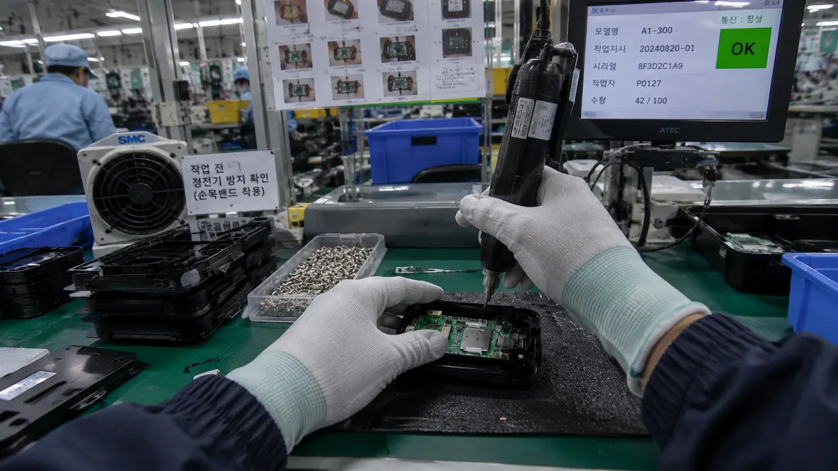 South Korea electronics assembly robotics data collection