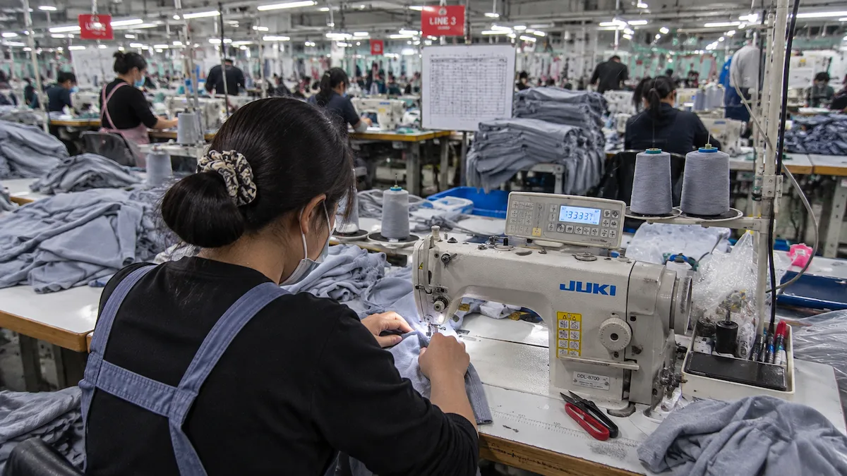 Garment production workflow for real-world Physical AI data collection