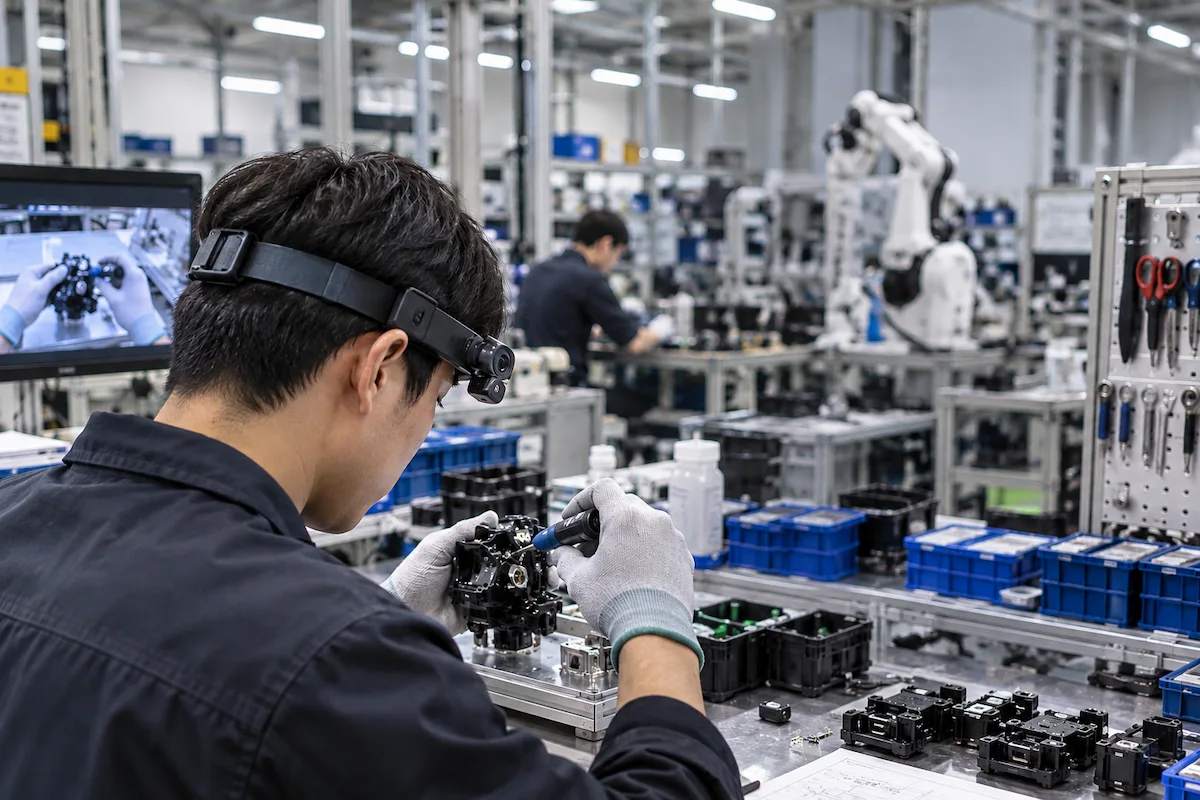 Egocentric industrial workflow data collection for Physical AI and robotics